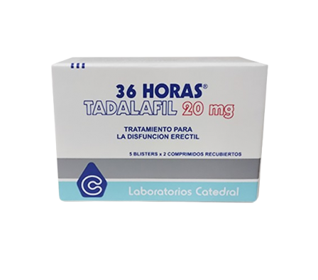 36 Horas Tadalifil 20mg 5 Tiras 2 Comprimidos