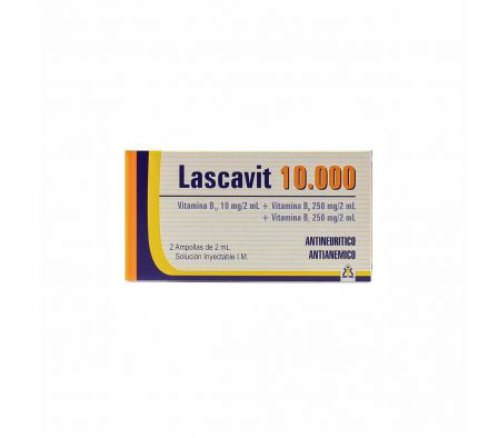 Lascavit 10.000 Vitamina B12 10 mg / 2ml Vitamina 