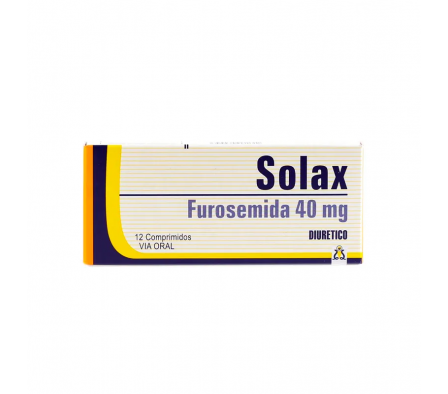 Solax Furosemida 40 mg - Caja de 12 Comprimidos