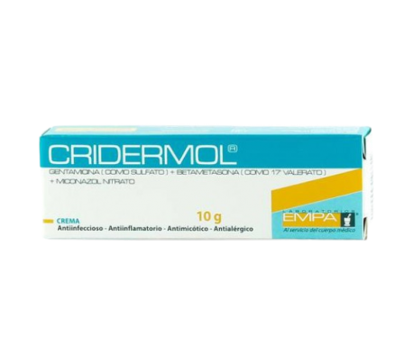 Cridermol Gentamicina Crema Pomada 10gr
