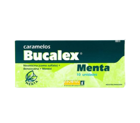 Bucalex Caramelos Menta 10 Unidades