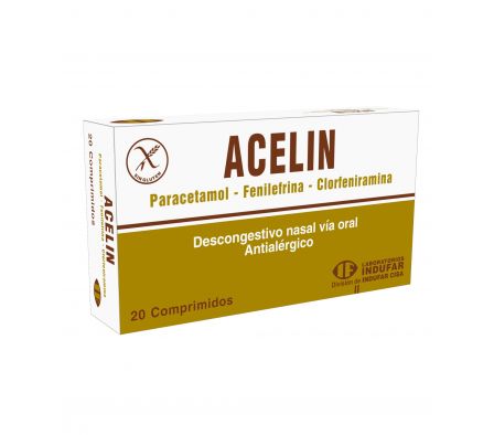 Acelin Paracetamol Caja 20 Comprimidos