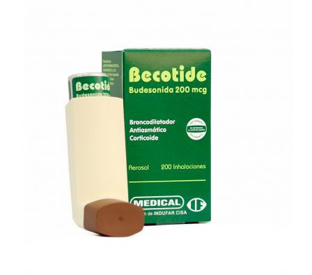 Becotide Budesonida 200 mcg Aerosol 200 Inhalacion