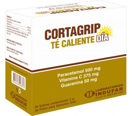 Cortagrip Te Caliente Blister - 20 Sobres
