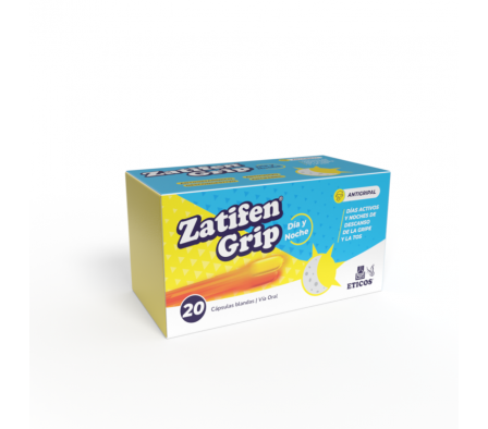 Zatifen Grip Dia y Noche - Caja de 20 Cápsulas Bla