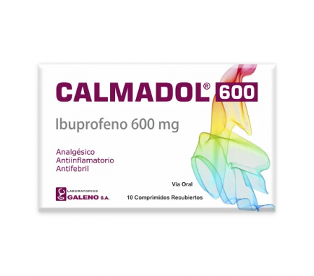 Calmadol Ibuprofeno 600 - Caja de 10 Comprimidos