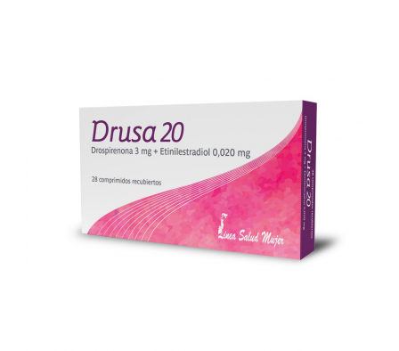 Drusa 20 - 24 Comprimidos Activos + 4 Placebos