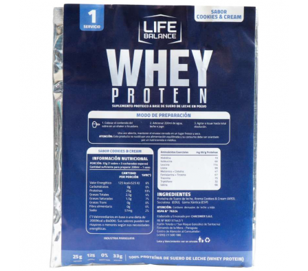 Life Balance Monodosis Whey Protein Cookies&Cream