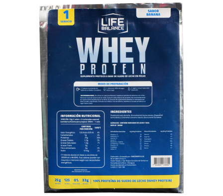 Life Balance Monodosis Whey Protein Banana 33g