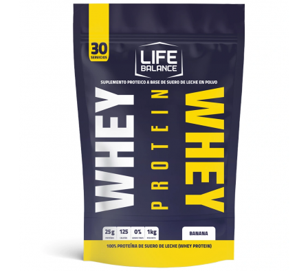 Life Balance Whey Protein Sabor Banana 1kg