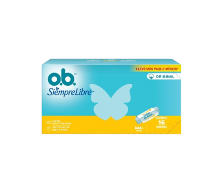 Ob Tampones Original Medio 16 Unidades.