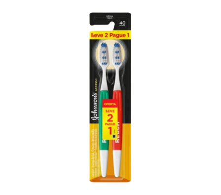 Johnson Johnson Cepillo Dental Reach x2Unidades.