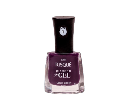 Risque Esmalte Diamond Gel Calda Blueberry 9,5ml