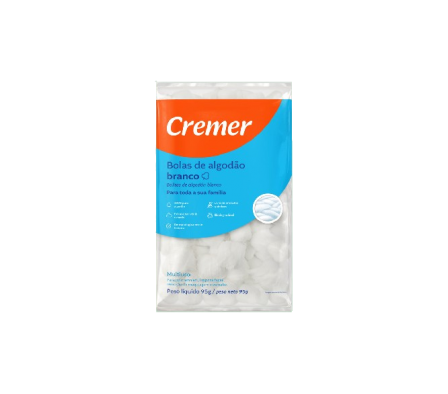 Cremer Bolitas de Algodón Blanco 95gr