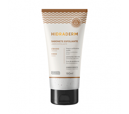 Farmax Hidraderm Jabon Liquido Exfoliante Coco