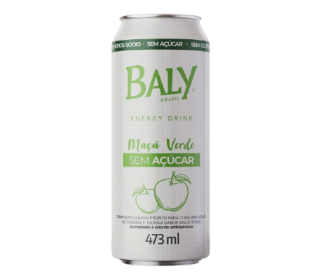 Baly Energy Drink Manzana Verde s/azúcar 473ml x6