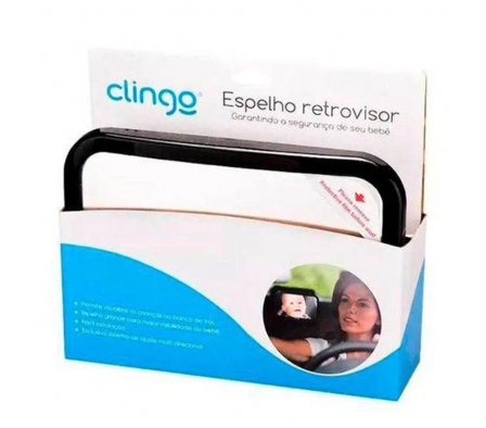 Clingo Espejo Retrovisor Rectangular