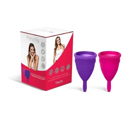Fleurity Kit Copa Menstrual Rosa Violeta T2