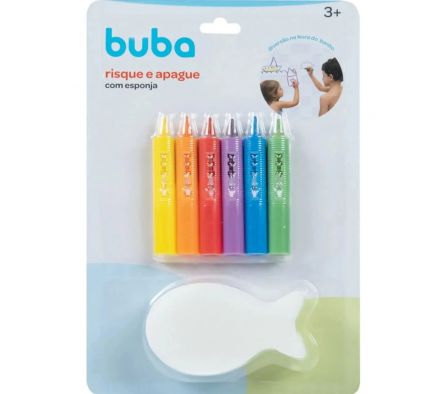 Buba Crayolas Risque e Apague con Esponja