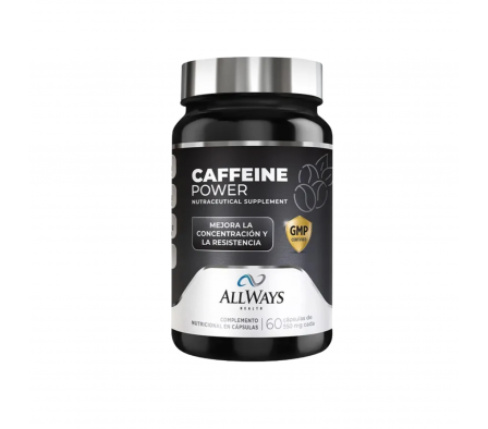 Allways Health Caffeine Power 550mg - 60 Capsulas