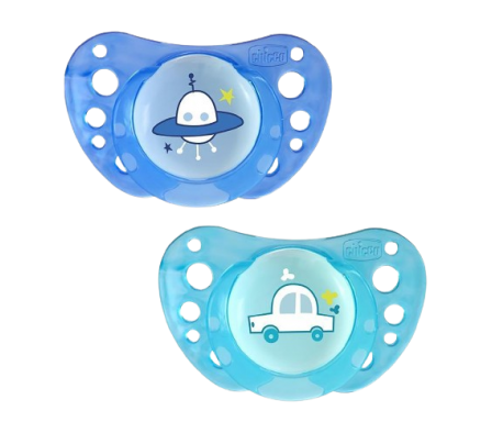 Chicco Chupete PhysioAir Sil Azul 16-36M+ 2 Unid.