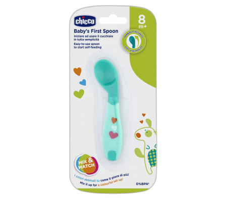 Chicco Primera Cuchara 8m + Azul