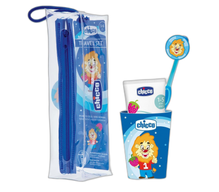 Chicco Set Cuidado Bucal 3-6 años Azul