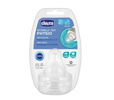 Chicco Tetina Flujo Lento 2m+ 2 Unid.