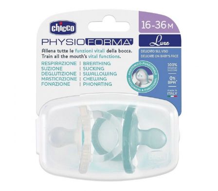 Chicco Chupete Physio Soft Luxe 16M+ Blue 2P