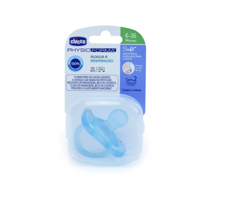 Chicco Chupete Physio Soft Azul 6-16M