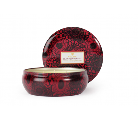 Voluspa Vela 3 Wick Tin Goji Tarocco Orange 340gr