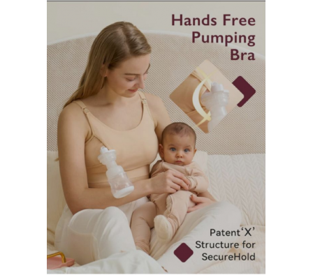 Momcozy Corpiño de Lactancia Rosa YN15 S