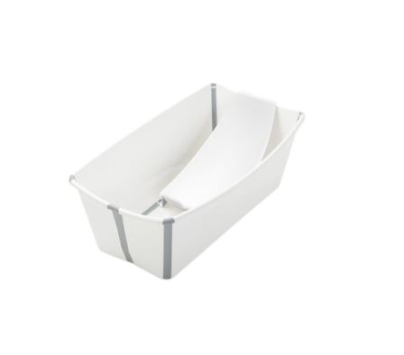 Stokke Bañera Plegable + Soporte Blanco