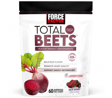 Force Factor Beets Original Acai 60 unidades