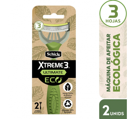 Schick Maquina Afeitar Xtreme Eco 2 Unid.