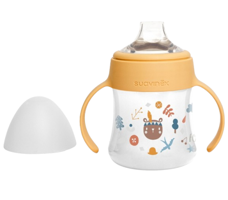 Suavinex Biberón Taza First Entrenamiento +4m