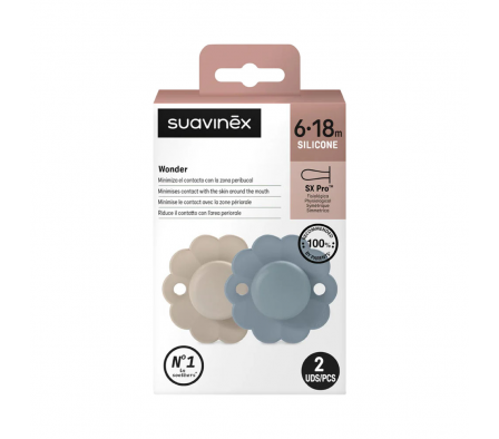 Suavinex Chupete Ergonómico 6/18M Clou/Lake