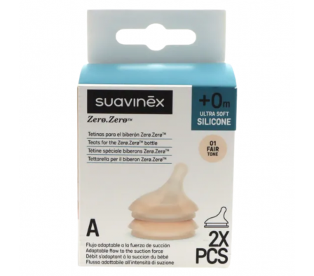 Suavinex Tetina ZeroZero Flujo Adaptable 2U