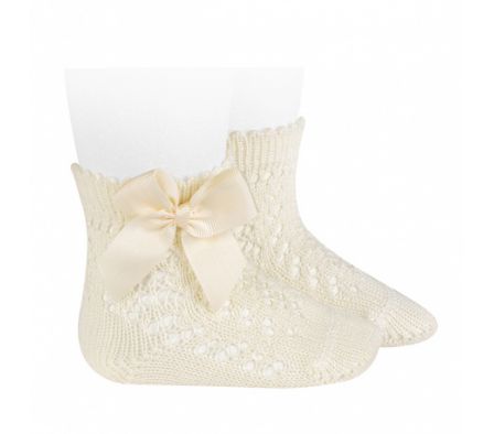 Condor Media Corta Perle Calada c/Lazo 12/18M Nata