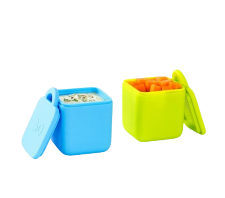 Omebook Contenedor de Comida Silicona Azul 
