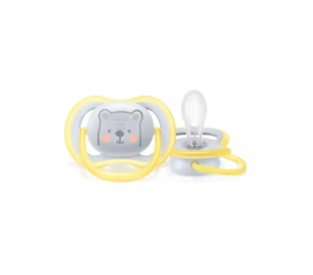 Avent Chupete Anatómico Ultra Air Oso Gris 6-18M