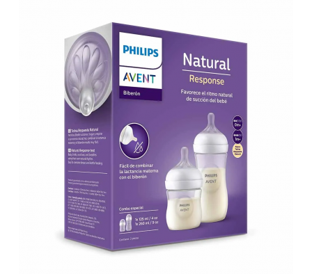 Avent Set 2 Biberones Natural Response 125ml/240ml