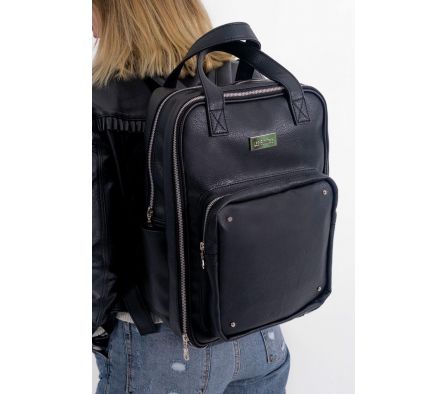 Las Floritas Mochila Maternal Juliana Negro