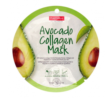 PureDerm Mascarilla Facial Avocado Collagen 18gr