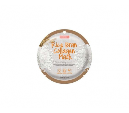 PureDerm Mascarilla Facial Rice Bran Collagen 18gr