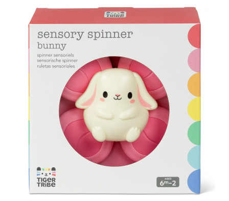 Tiger Tribe Spinner Sensorial Conejito con Ventosa